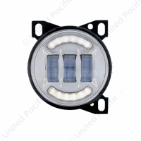 18 LED Fog Light With LED Light Bar For Peterbilt 579 (2012-2021) & Kenworth T660 (2007-2017)-Chrome