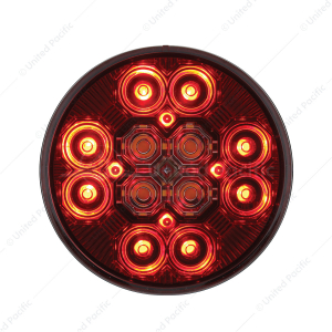 4" Round Combo Light With 12 LED Stop, Turn & Tail & 16 LED Back-Up