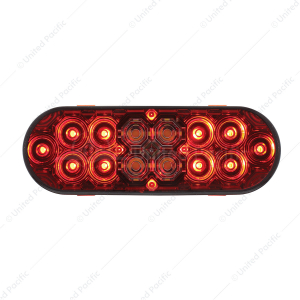 6" Oval Combo Light With 14 LED Stop, Turn & Tail & 16 LED Back-Up