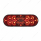 6" Oval Combo Light With 14 LED Stop, Turn & Tail & 16 LED Back-Up -Red LED/Red Lens