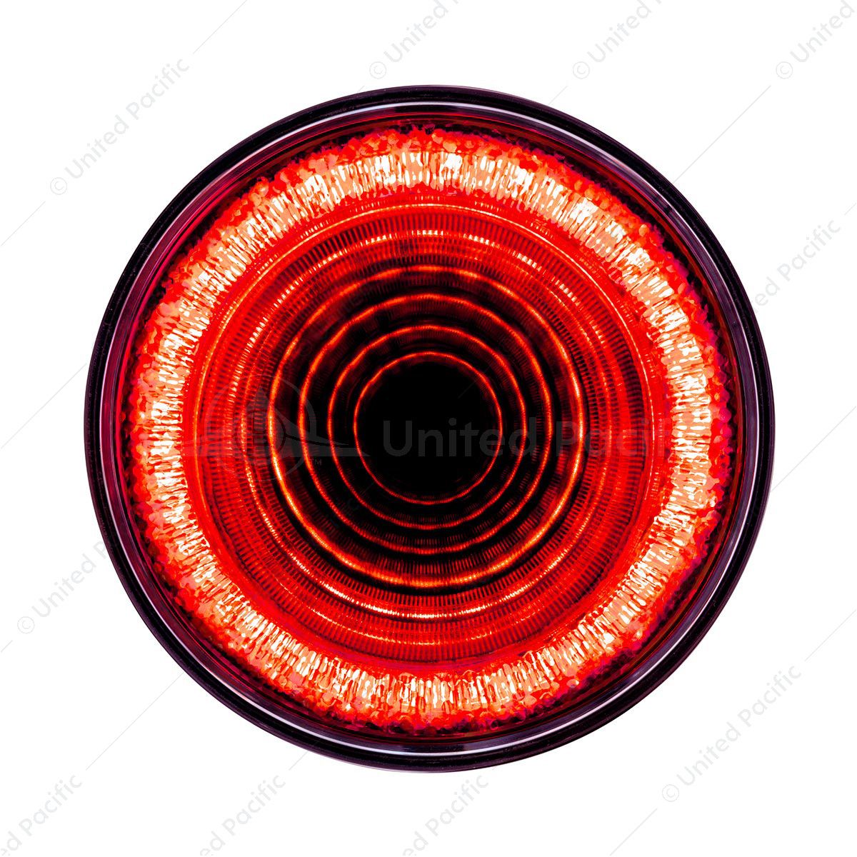 24 LED 4" Round Mirage Light (Stop, Turn & Tail) - Red LED/Red Lens