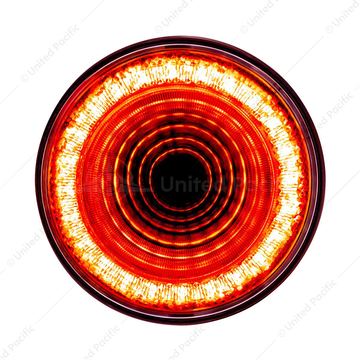 24 LED 4" Round Mirage Light (Stop, Turn & Tail) - Red LED/Clear Lens (Bulk)