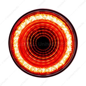 24 LED 4" Round Mirage Light (Stop, Turn & Tail) - Red LED/Clear Lens (Bulk)