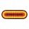 24 LED 6" Oval Mirage Light (Turn Signal) - Amber LED/Amber Lens