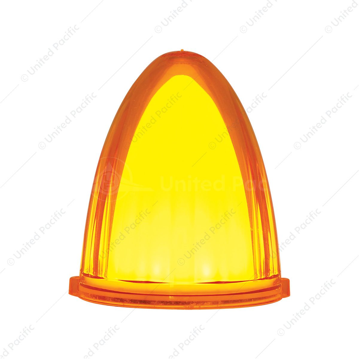 9 LED Dual Function GloLight Watermelon Grakon 1000 Style Cab Light - Amber LED/Amber Lens