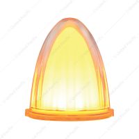 9 LED Dual Function GloLight Watermelon Grakon 1000 Style Cab Light - Amber LED/Clear Lens