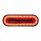 24 LED 6" Oval Mirage Light (Stop, Turn & Tail) - Red LED/Clear Lens