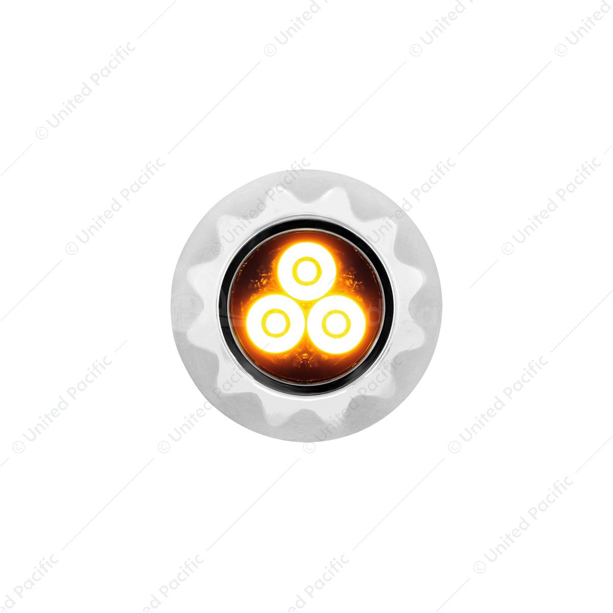 3 High Power LED Mini Warning Light - Amber LED (Bulk)