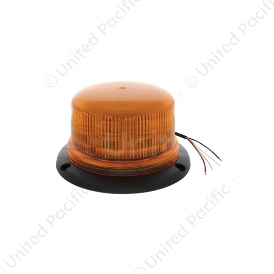 8 High Power LED Low Profile Beacon Light - Permanent Mount