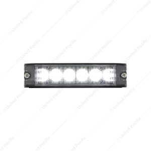 6 High Power LED Low Profile Warning Lighthead - White LED