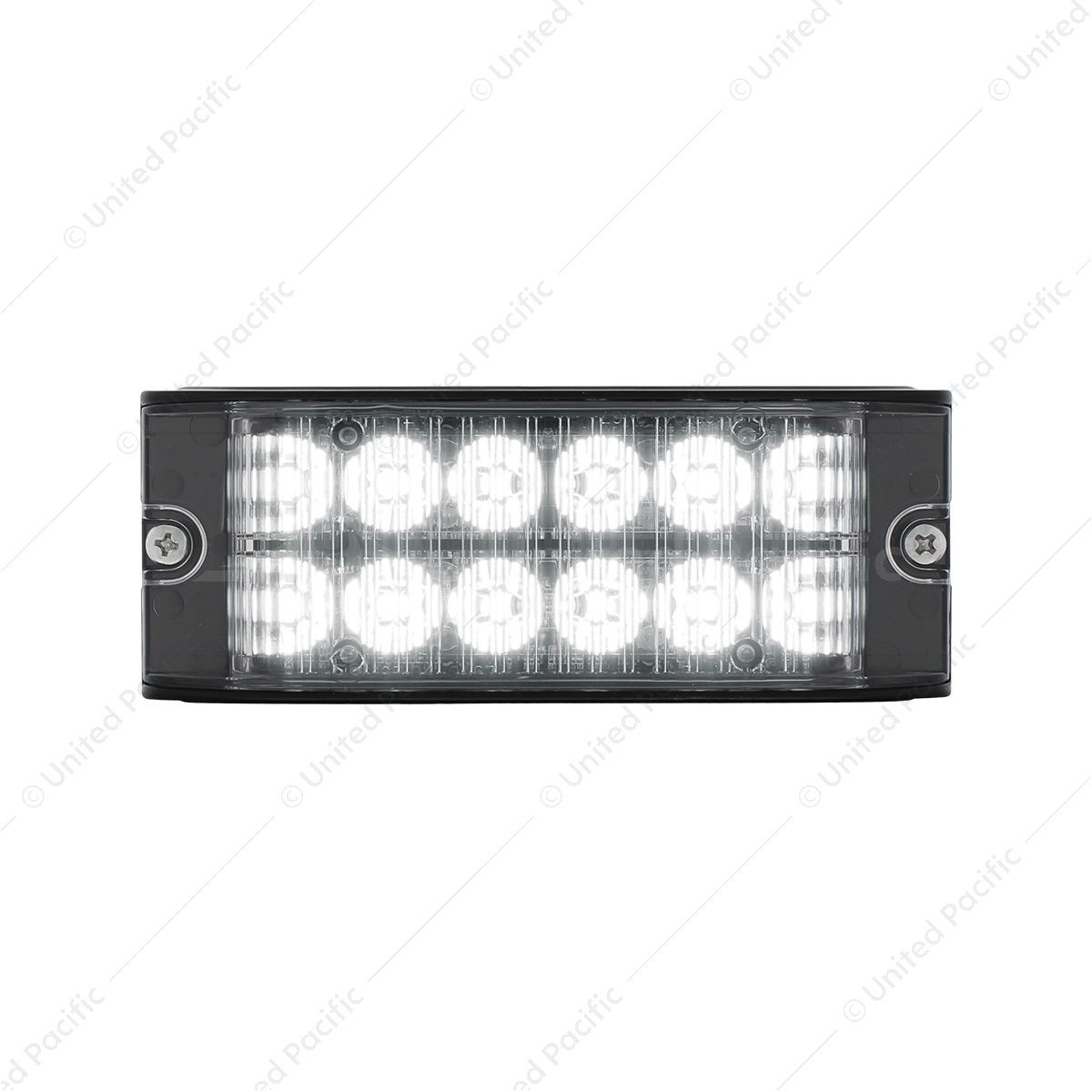 12 High Power LED Low Profile Warning Lighthead - White LED