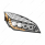 Chrome Quad-LED Headlight With LED DRL & Seq. Signal For 2018-2024 Freightliner Cascadia - Passenger
