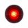 1 LED 3/4" Mini Clearance Light Red LED With Red Lens With Rubber Grommet (Bulk)