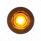 1 LED 3/4" Mini Clearance Light Amber LED With Clear Lens With Rubber Grommet (Bulk)