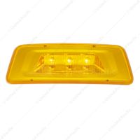3 LED Fender Turn Signal/Parking Light For Kenworth T680/T700/T880 - Amber LED/Amber Lens
