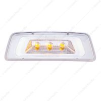 3 LED Fender Turn Signal/Parking Light For Kenworth T680/T700/T880 - Amber LED/Clear Lens
