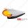 9 LED Dual Function GloLight Watermelon Grakon 1000 Style Cab Light Kit With Visor - Amber LED/Amber