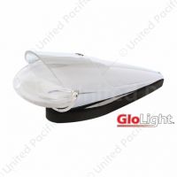 9 LED Dual Function GloLight Watermelon Grakon 1000 Style Cab Light Kit With Visor - Amber LED/Clear