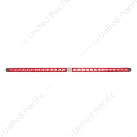 Dual 14 LED 12" Light Bars With Bezel - Red LED/Red Lens