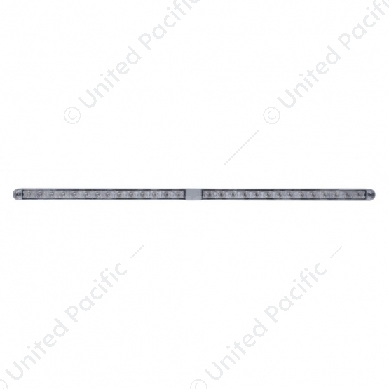 Dual 14 LED 12" Light Bars With Bezel - Amber LED/Clear Lens