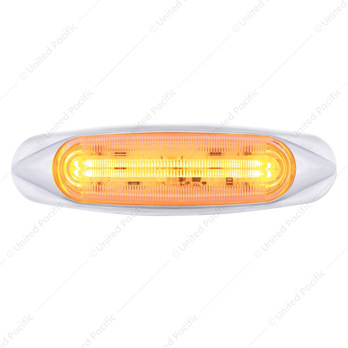 4 LED LIGHTTRACK Light (Clearance/Marker) - Amber LED/Clear Lens