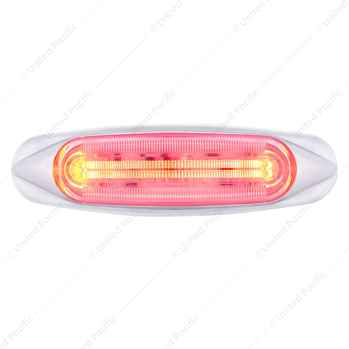 4 LED LIGHTTRACK Light (Clearance/Marker) - Red LED/Clear Lens