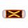4 LED Saber Rectangular Marker Light With Amber Lens