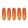 6 Amber LED Cab Lights For 2008-2017 Freightliner Cascadia - Amber Lens (5-Pack)