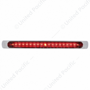 19 LED 17" Light Bar With Bezel (Stop, Turn & Tail) - Red LED/Red Lens