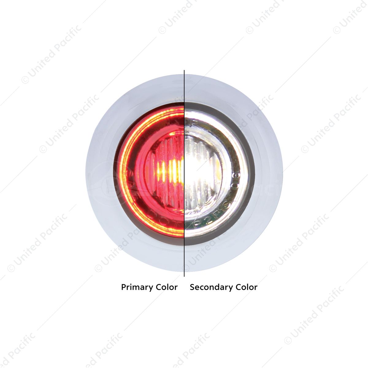 3 LED 3/4" Mini Double Fury Light (Clearance/Marker) - Red LED/White LED