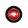 Single SMD LED 3/4" Mini Light (Clearance/Marker) With Rubber Grommet - Red LED/Red Lens