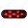 7 LED Oval Light (Stop, Turn & Tail) - Red LED/Red Lens