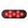 7 LED Oval Light (Stop, Turn & Tail) - Red LED/Clear Lens