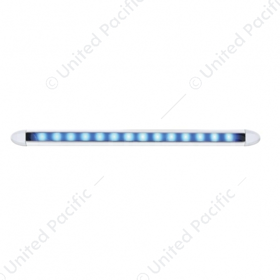 14 LED 6" Slim Light Bar - Blue LED/Clear Lens