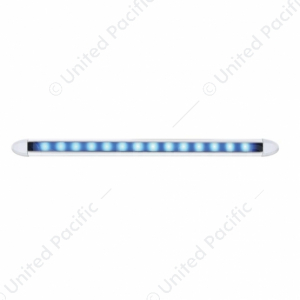 14 LED 6" Slim Light Bar - Blue LED/Clear Lens