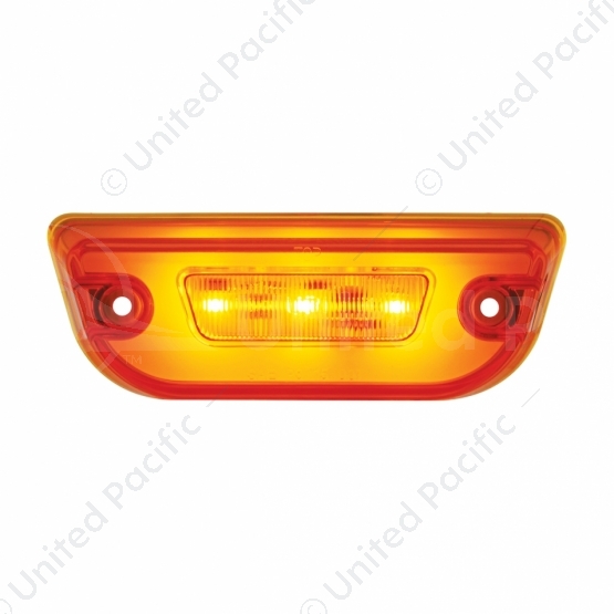 11 LED GloLight Cab Light For Peterbilt 579 & Kenworth T680/T770/T880 - Amber LED/Amber Lens