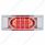 16 LED Reflector Light (Clearance/Marker) With Chrome Bezel - Red LED/Clear Lens