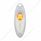 3 Amber LED Reflector Cab Light For 2008-2017 Freightliner Cascadia - Clear Lens