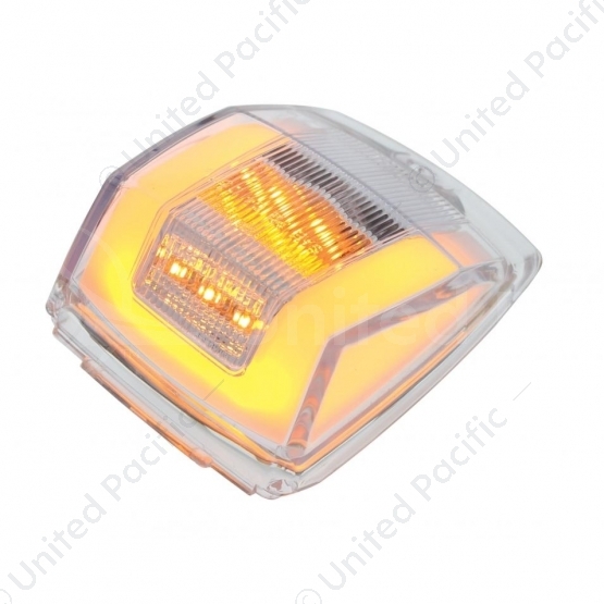 24 LED GloLight Square Cab Light - Amber LED/Clear Lens