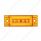 16 LED Rectangular GloLight (Clearance/Marker) - Amber LED/Amber Lens