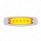 16 LED Rectangular GloLight With Bezel (Clearance/Marker) - Amber LED/Amber Lens (Bulk)