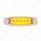 16 LED Rectangular GloLight With Bezel (Clearance/Marker) - Amber LED/Amber Lens