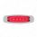 16 LED Rectangular GloLight With Bezel (Clearance/Marker) - Red LED/Red Lens (Bulk)