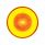 9 LED 2-1/2" Round GloLight (Clearance/Marker) - Amber LED/Amber Lens