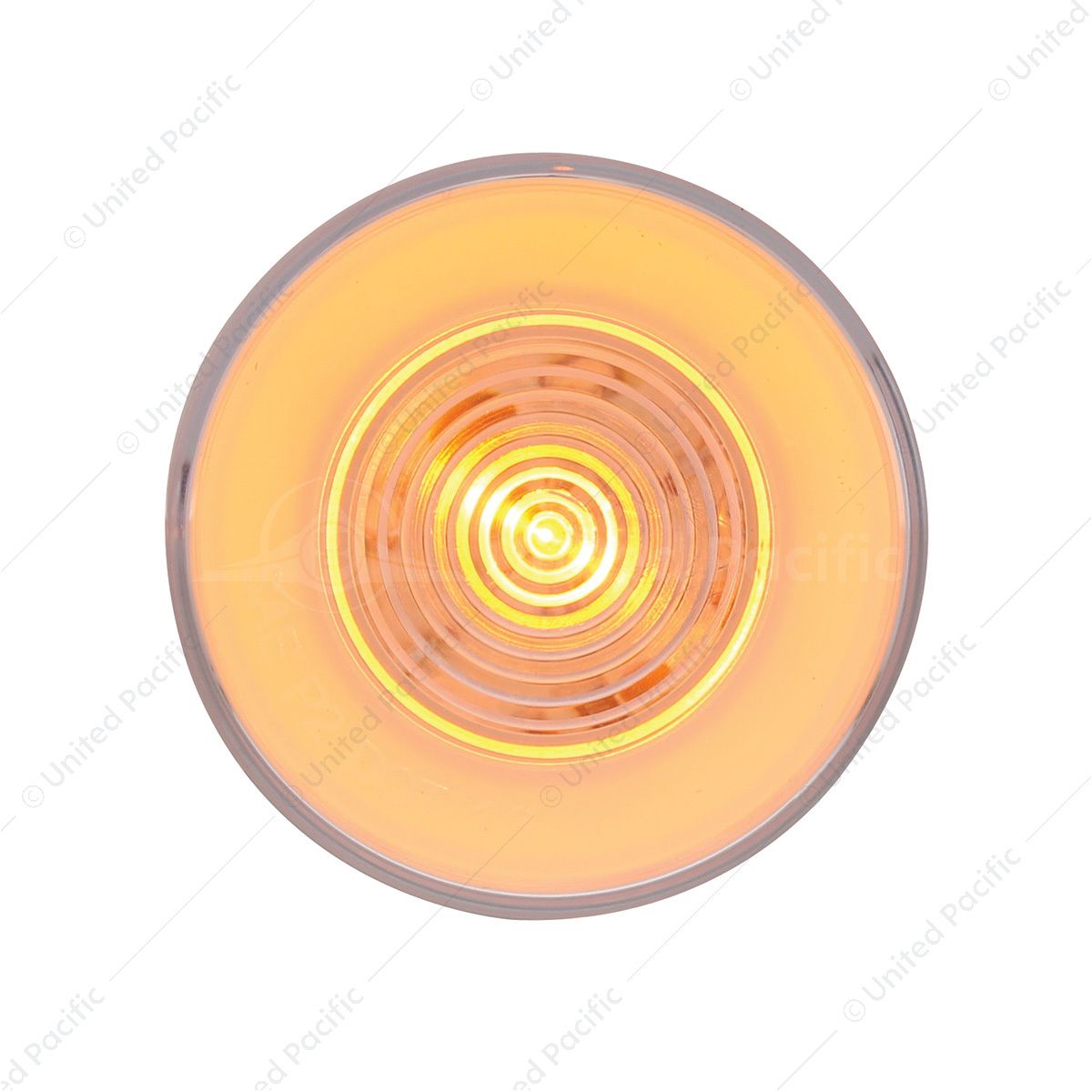 9 LED 2.5" Round GloLight (Clearance/Marker) - Amber LED/Clear Lens