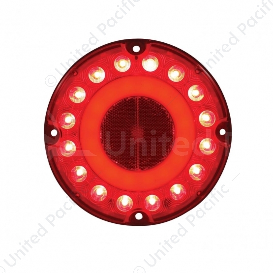 32 LED 7" GloLight (Stop, Turn & Tail) - Red LED/Red Lens