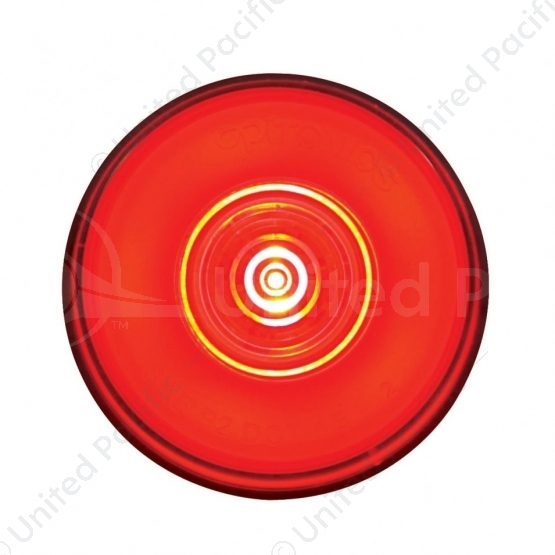 6 LED 2" Round GloLight (Clearance/Marker) - Red LED/Red Lens
