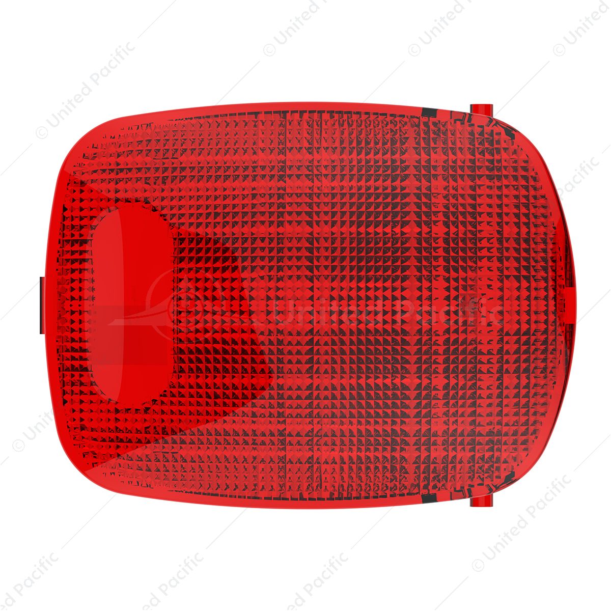 Rectangular Dome Light Lens For 2006+ Peterbilt - Red