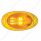 7 LED Turn Signal Light For 2008-2017 Freightliner Cascadia - Dome Lens, Amber LED/Amber Lens