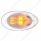 7 LED Turn Signal Light For 2008-2017 Freightliner Cascadia - Dome Lens, Amber LED/Clear Lens